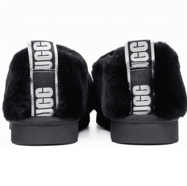 UGG Hailey Fluff Slippers Чёрный — фото 4