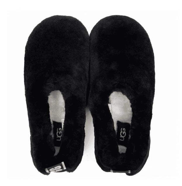 UGG Hailey Fluff Slippers Чёрный — фото 3